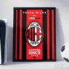 AC Milan Logo - Framed Football Poster
