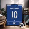 Hazard Chelsea 15/16 Jersey - Framed Football Poster