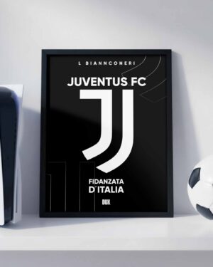 Juventus FC Logo - Framed Football Poster