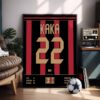 Kaka 2007 AC Milan Jersey - Framed Football Poster