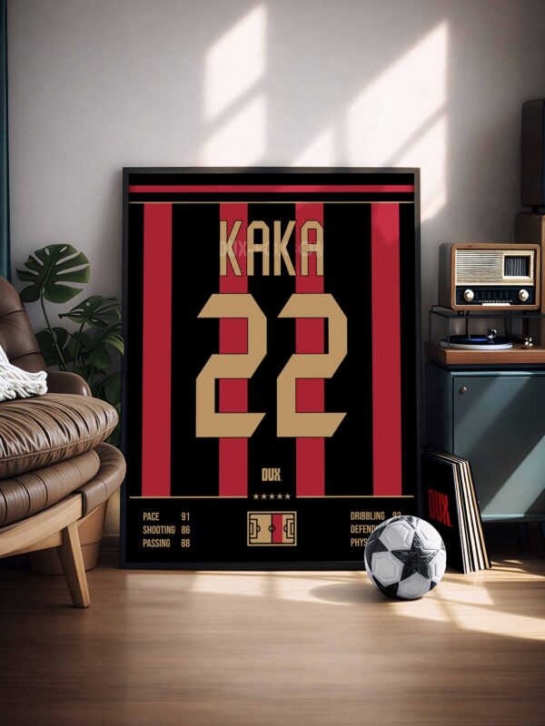 Kaka 2007 AC Milan Jersey - Framed Football Poster