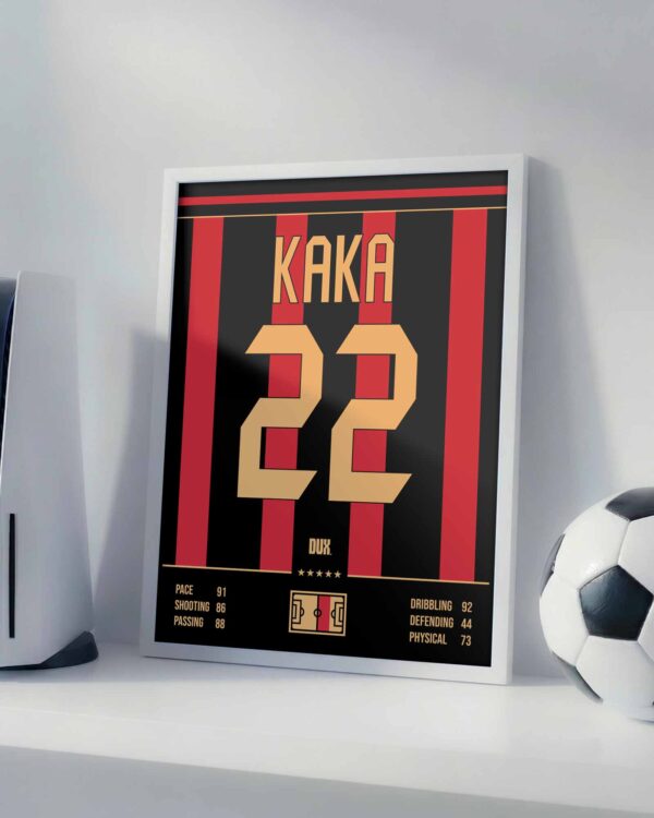 Kaka 2007 AC Milan Jersey - Framed Football Poster