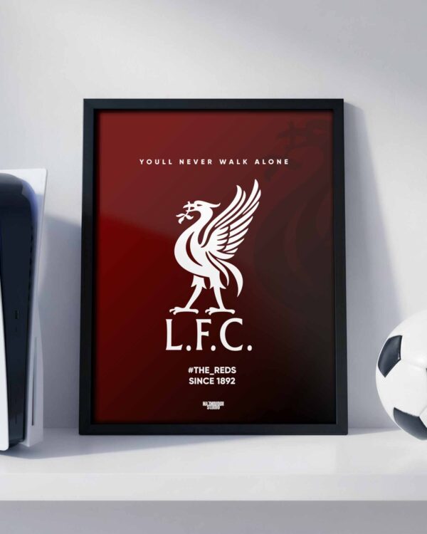 Liverpool FC Logo - Framed Football Poster