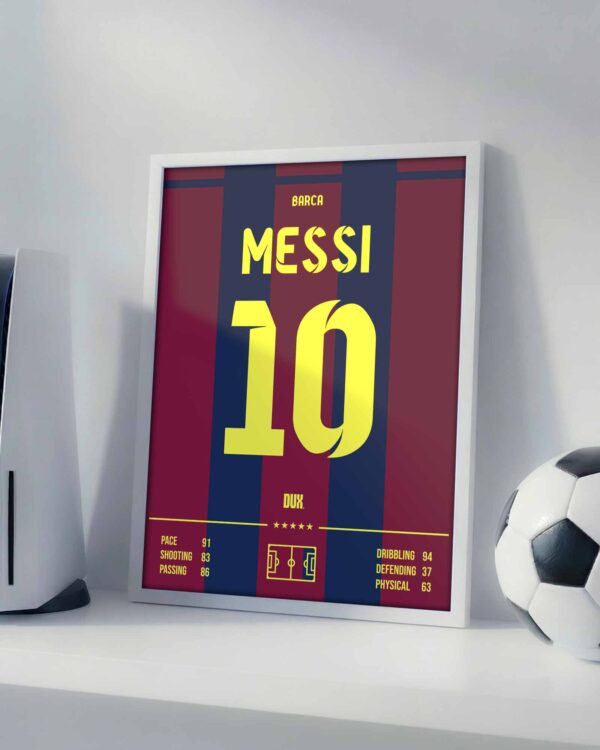 Leo Messi 2015 Jersey - Framed Football Poster