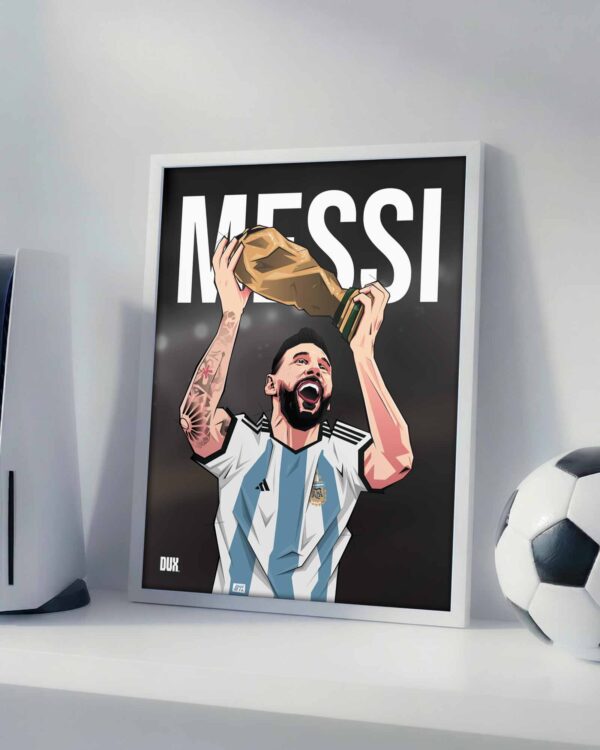 Leo Messi World Cup - Framed Football Poster