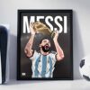 Leo Messi World Cup - Framed Football Poster