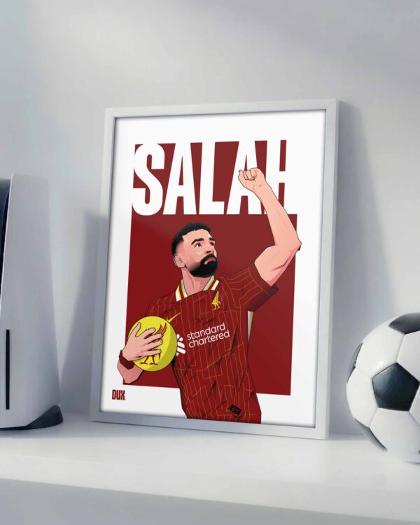 Mohamed Salah 24/25 - Framed Football Poster