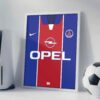 PSG 1998 Kit - Framed Football Poster