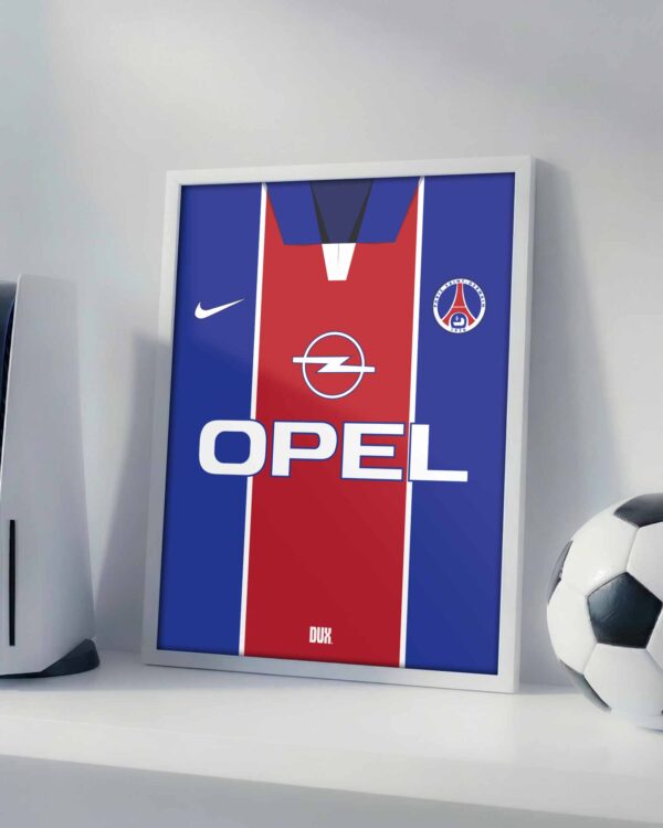 PSG 1998 Kit - Framed Football Poster