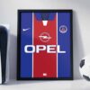 PSG 1998 Kit - Framed Football Poster