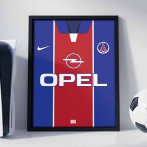 PSG 1998 Kit - Framed Football Poster