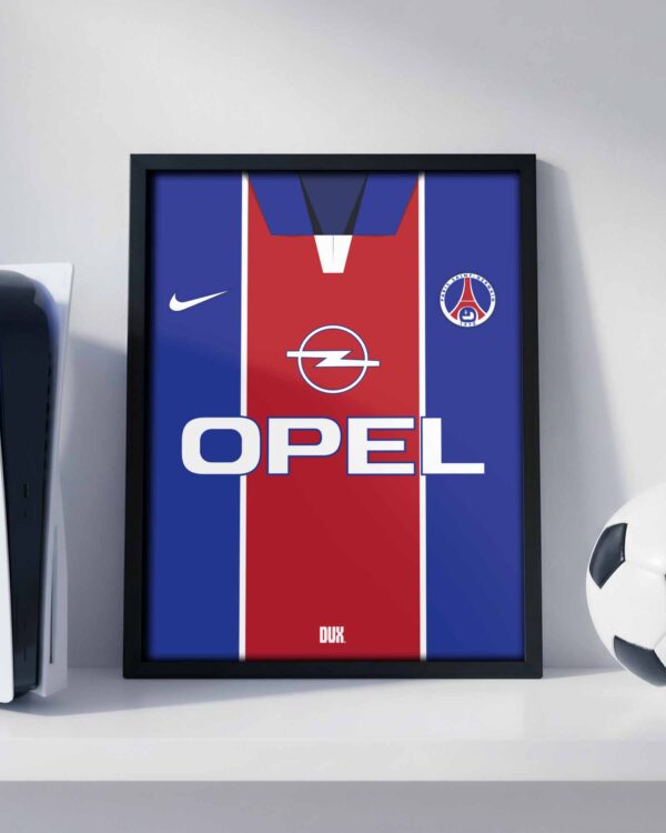 PSG 1998 Kit - Framed Football Poster