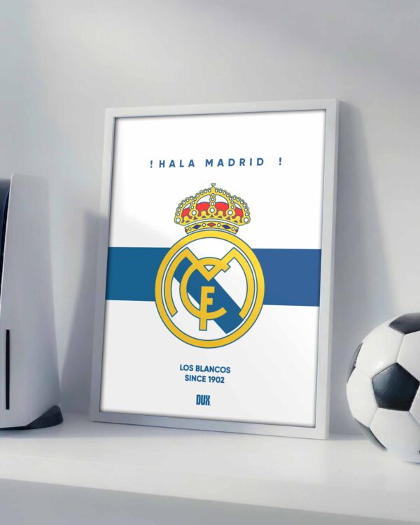 Real Madrid Logo - Framed Football Poster