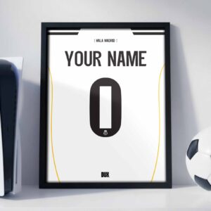 Real Madrid CF 25/26 Customizable Kit - Framed Football Poster