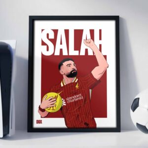 Mohamed Salah 24/25 - Framed Football Poster