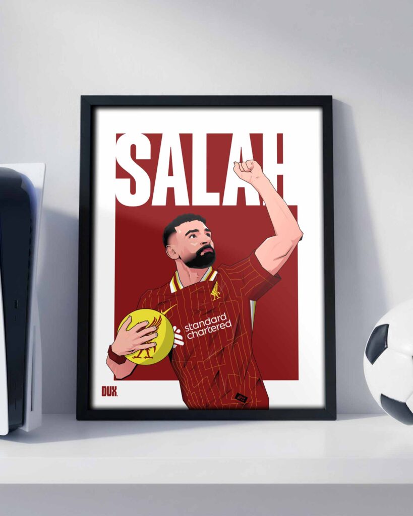 Mohamed Salah 24/25 - Framed Football Poster