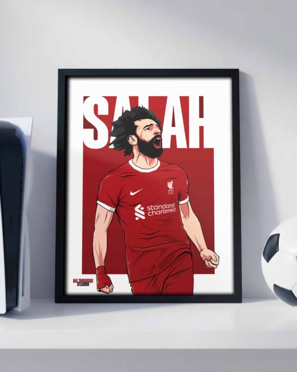 Mohamed Salah – Framed Football Poster