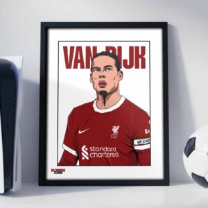 Virgil Van Dijk – Framed Football Poster