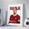 Virgil Van Dijk – Framed Football Poster