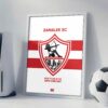Zamalek SC Logo - Framed Football Poster