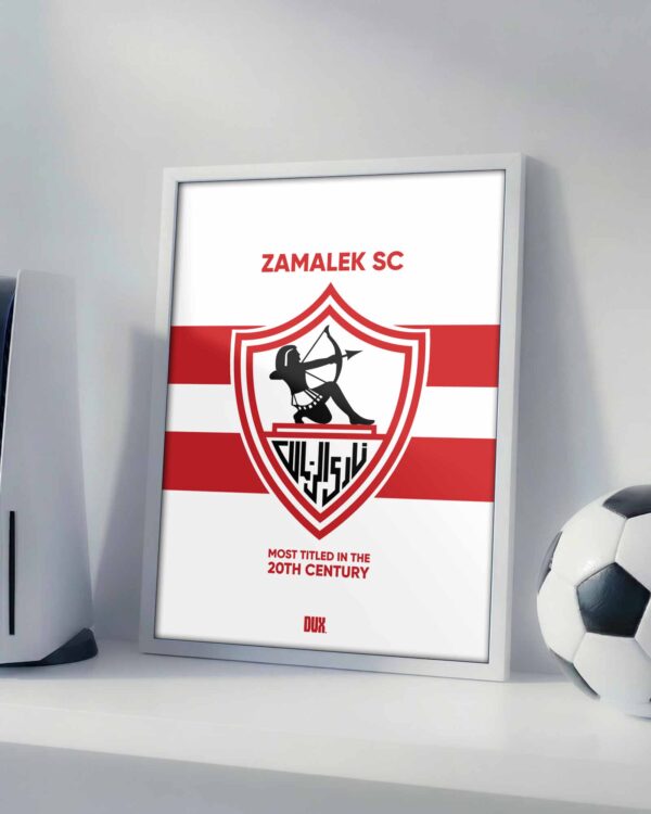 Zamalek SC Logo - Framed Football Poster