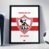 Zamalek SC Logo - Framed Football Poster