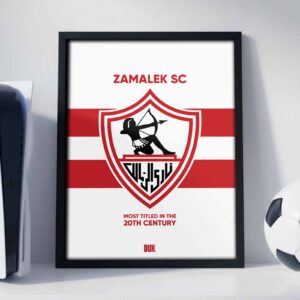 ZSCC Zamalek SC Logo - Framed Football Poster