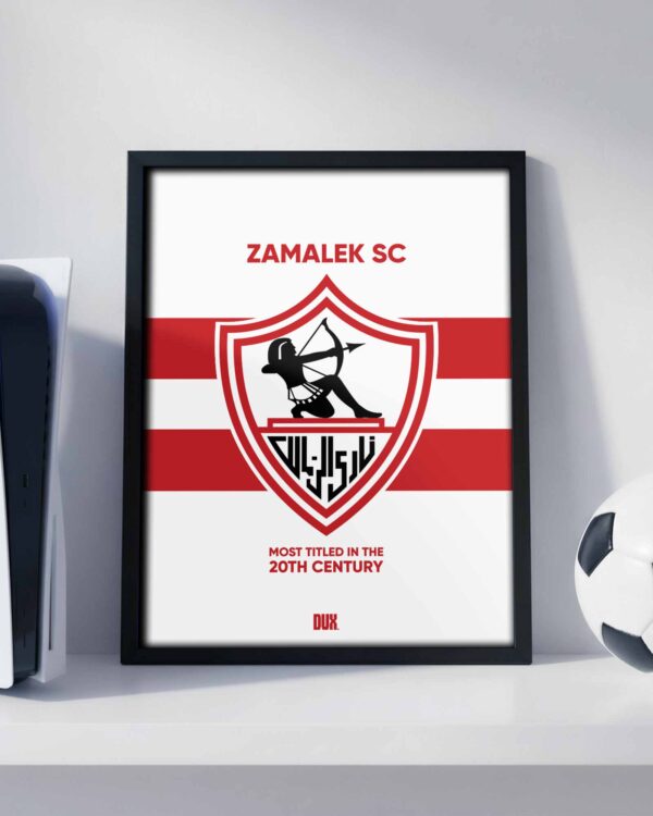 Zamalek SC Logo - Framed Football Poster