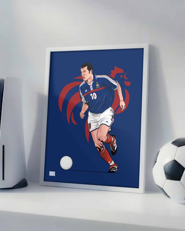 Zidane x France - Framed Football Poster