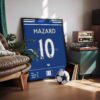 Hazard Chelsea 15/16 Jersey - Framed Football Poster