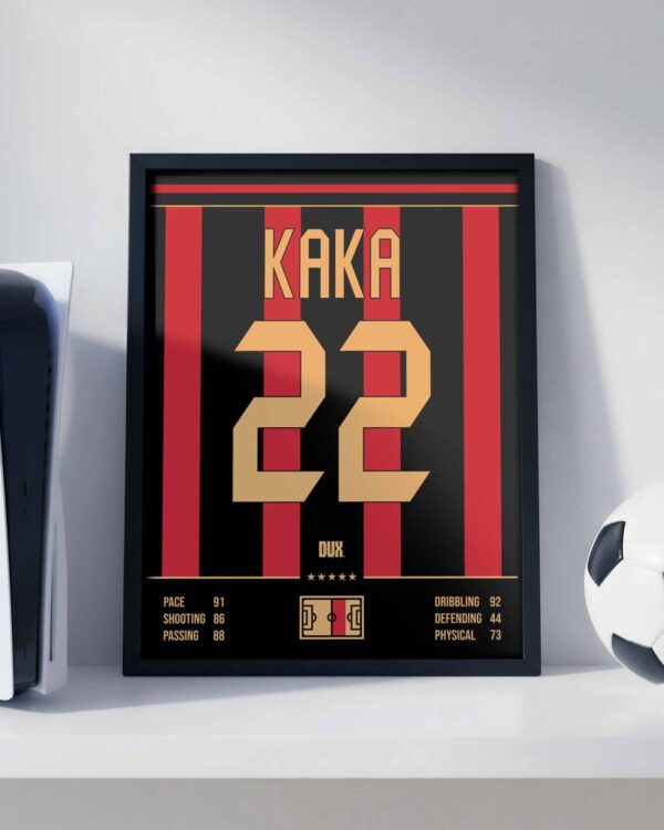 Kaka 2007 AC Milan Jersey - Framed Football Poster