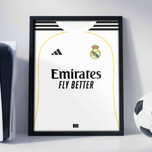 Real Madrid 25/26 Kit - Framed Football Poster