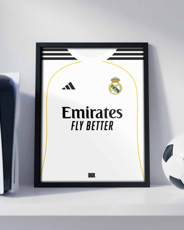 Real Madrid 25/26 Kit - Framed Football Poster