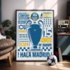 Real Madrid UCL History - Framed Football Poster