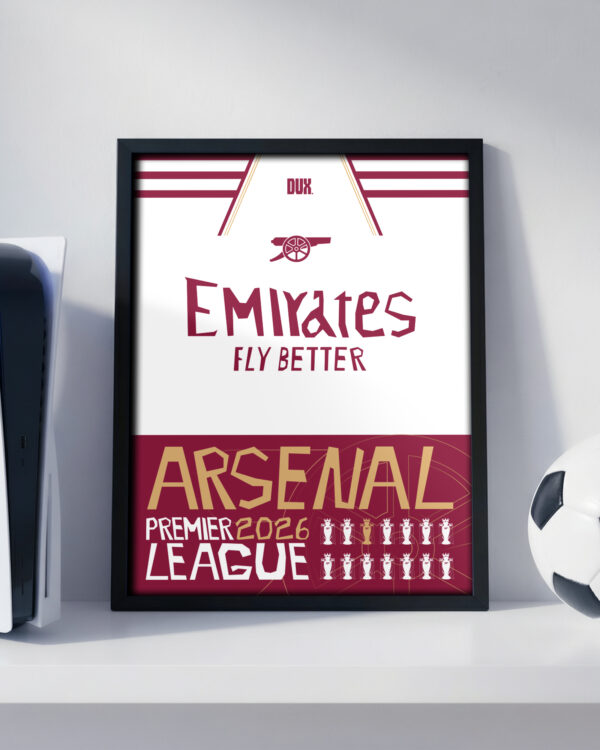 Arsenal Premier League Winners 2V - Framed Football Poster