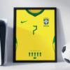 Brazil 2026 World Cup Jersey - Framed Football Poster