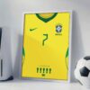 Brazil 2026 World Cup Jersey - Framed Football Poster