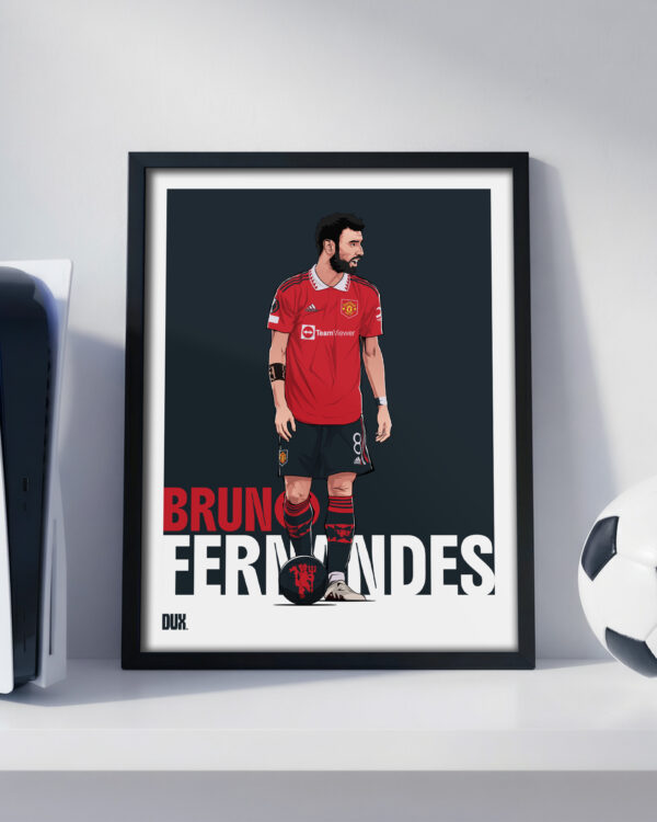 Bruno Fernandes - Framed Football Poster