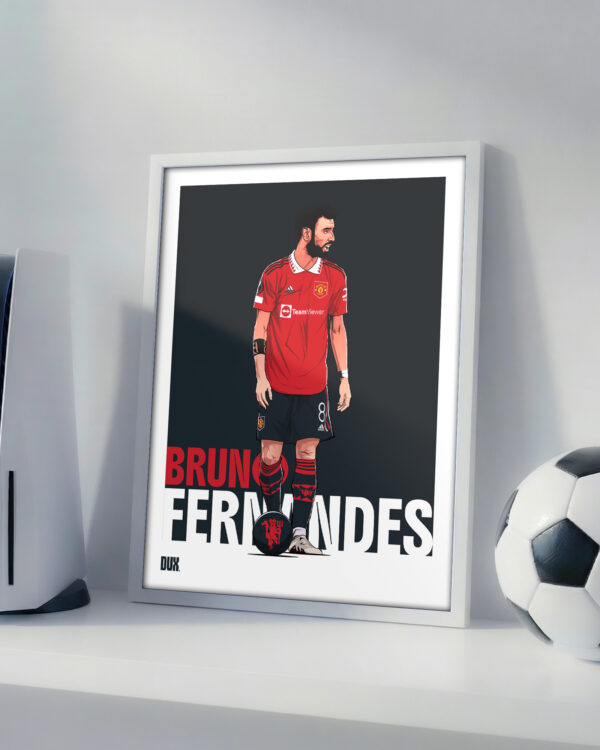 Bruno Fernandes - Framed Football Poster
