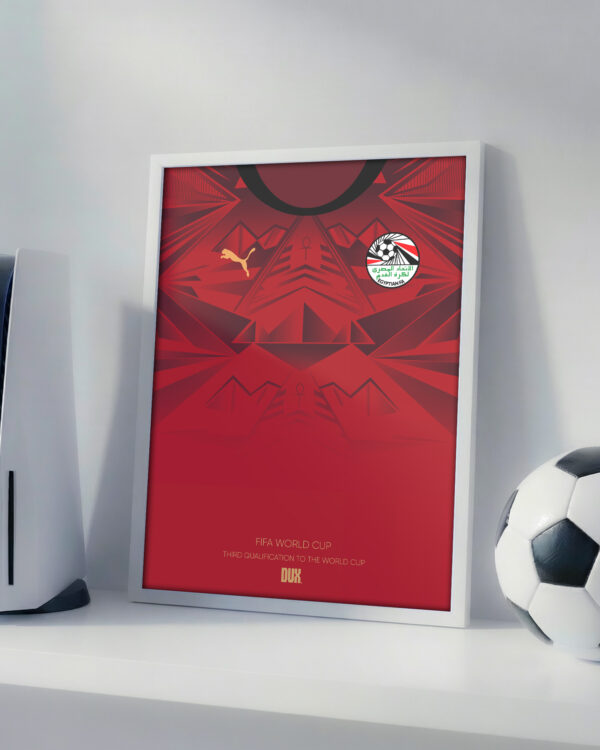 Egypt 2026 World Cup Jersey - Framed Football Poster