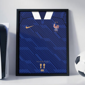France 2026 World Cup Jersey - Framed Football Poster