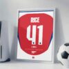 Declan Rice 25/26 Jersey - Framed Football Poster