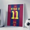 Neymar Jr 15/16 - Jersey Framed Football Poster