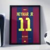 Neymar Jr 15/16 - Jersey Framed Football Poster