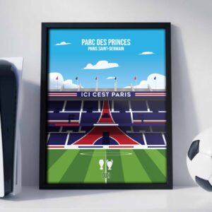 Parc Des Princes Stadium - Framed Football Poster