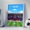 Parc Des Princes Stadium - Framed Football Poster