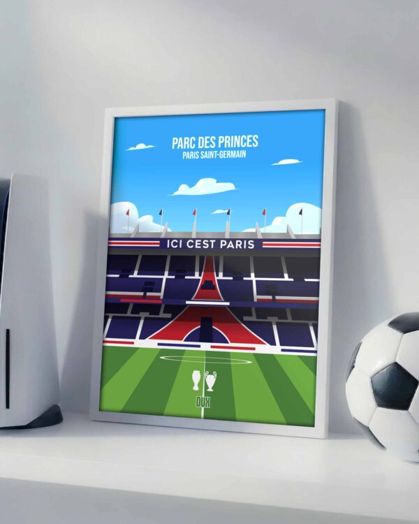 Parc Des Princes Stadium - Framed Football Poster