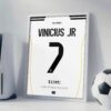 vinicius2 Vinicius JR 25/26 Jersey - Framed Football Poster