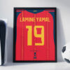 Lamine Yamal World Cup Jersey - Framed Football Poster