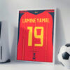 Lamine Yamal World Cup Jersey - Framed Football Poster